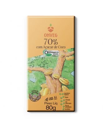 Chocolate 70% com Açúcar de Coco