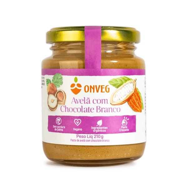 Pasta de Avelã com Chocolate Branco