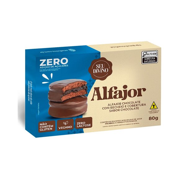 Alfajor de Chocolate Zero Seu Divino