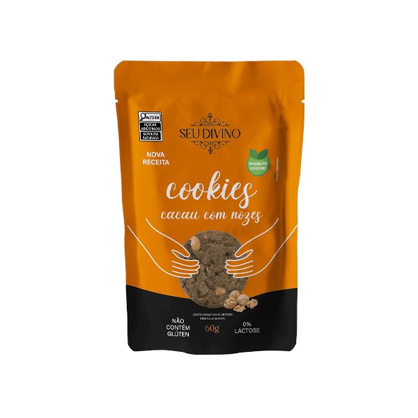 Cookies de Cacau com Nozes Seu Divino