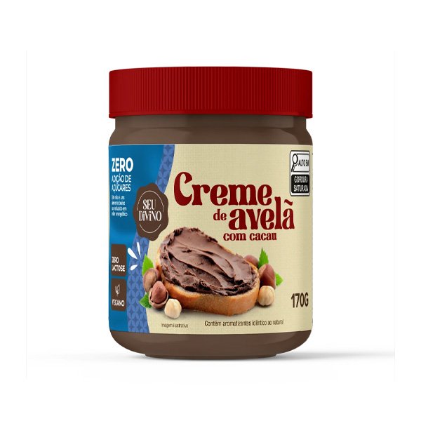 Creme de Avelã com Cacau Zero Seu Divino