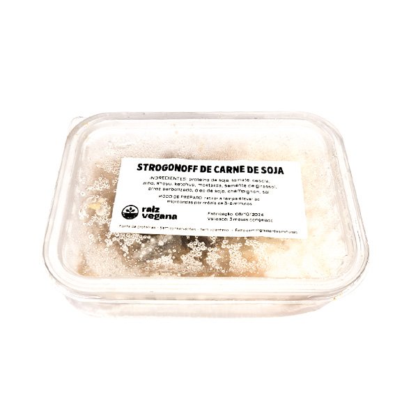 Strogonoff de Carne de Soja Raiz Vegana