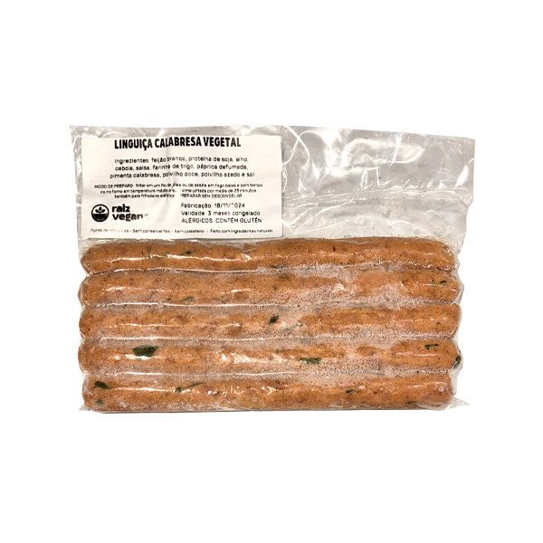 Linguiça Calabresa Raiz Vegana