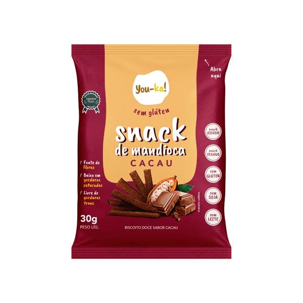 Snack de Cacau Sem Glúten You-ka!