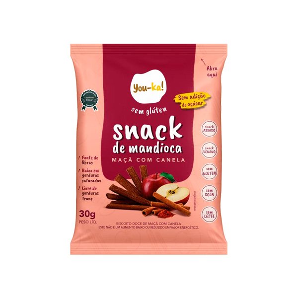 Snack de Maçã com Canela Sem Glúten You-ka!