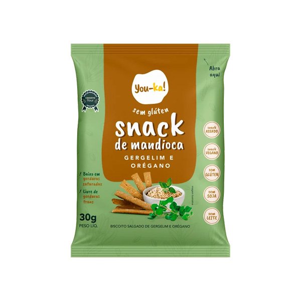 Snack de Gergelim Sem Glúten You-ka!