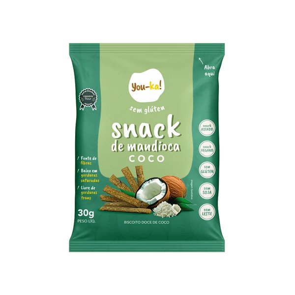 Snack de Coco Sem Glúten You-ka!