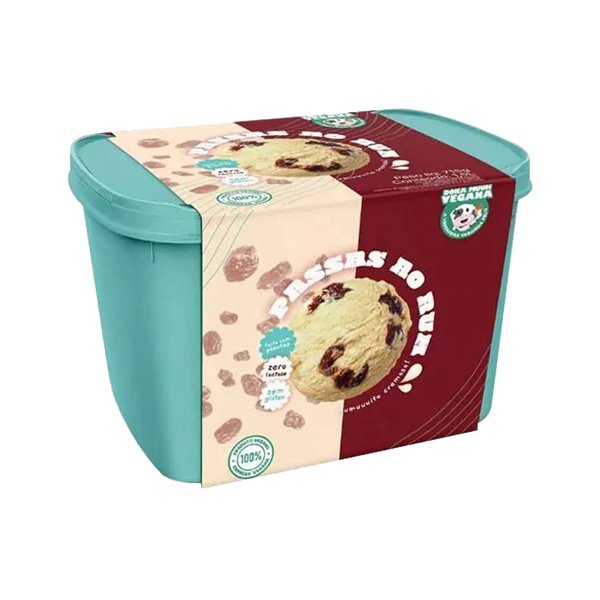 Sorvete de Passas ao Rum Dona Muuh Grande