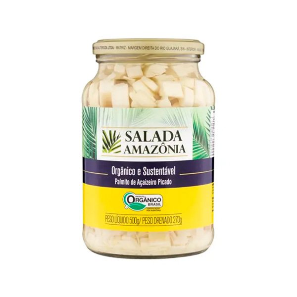 Palmito Picado em Conserva Salada Amazônia