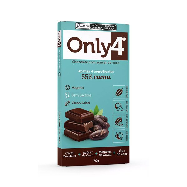 Chocolate 55% Cacau Only 4