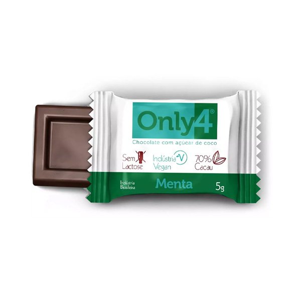 Chocolate 70% Cacau c/ Menta Only 4