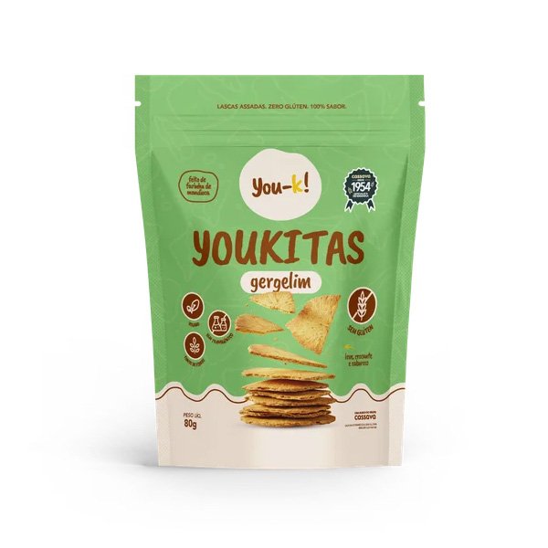 Youkitas de Gergelim Sem Glúten You-ka!